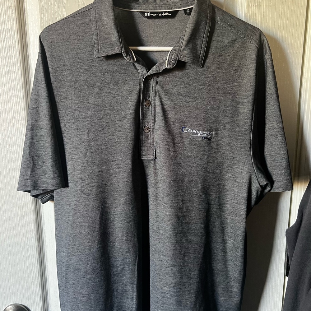Travis Mathew Men's Dark Gray Polo Shirt